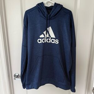 Men’s adidas Hoodie Pullover Training Gym Blue Climawarm XL Extra Large